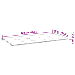 Türkises Bankpolster 120 cm Oxford-Stoff