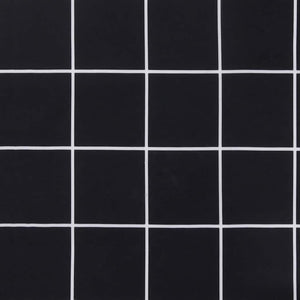 Gartenbank Auflage Schwarz Karomuster 150 cm
