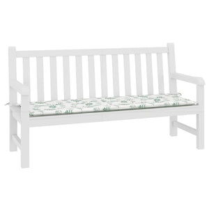 Gartenbank Auflage Blattmuster 150 cm