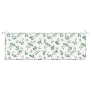 Gartenbank Auflage Blattmuster 150 cm