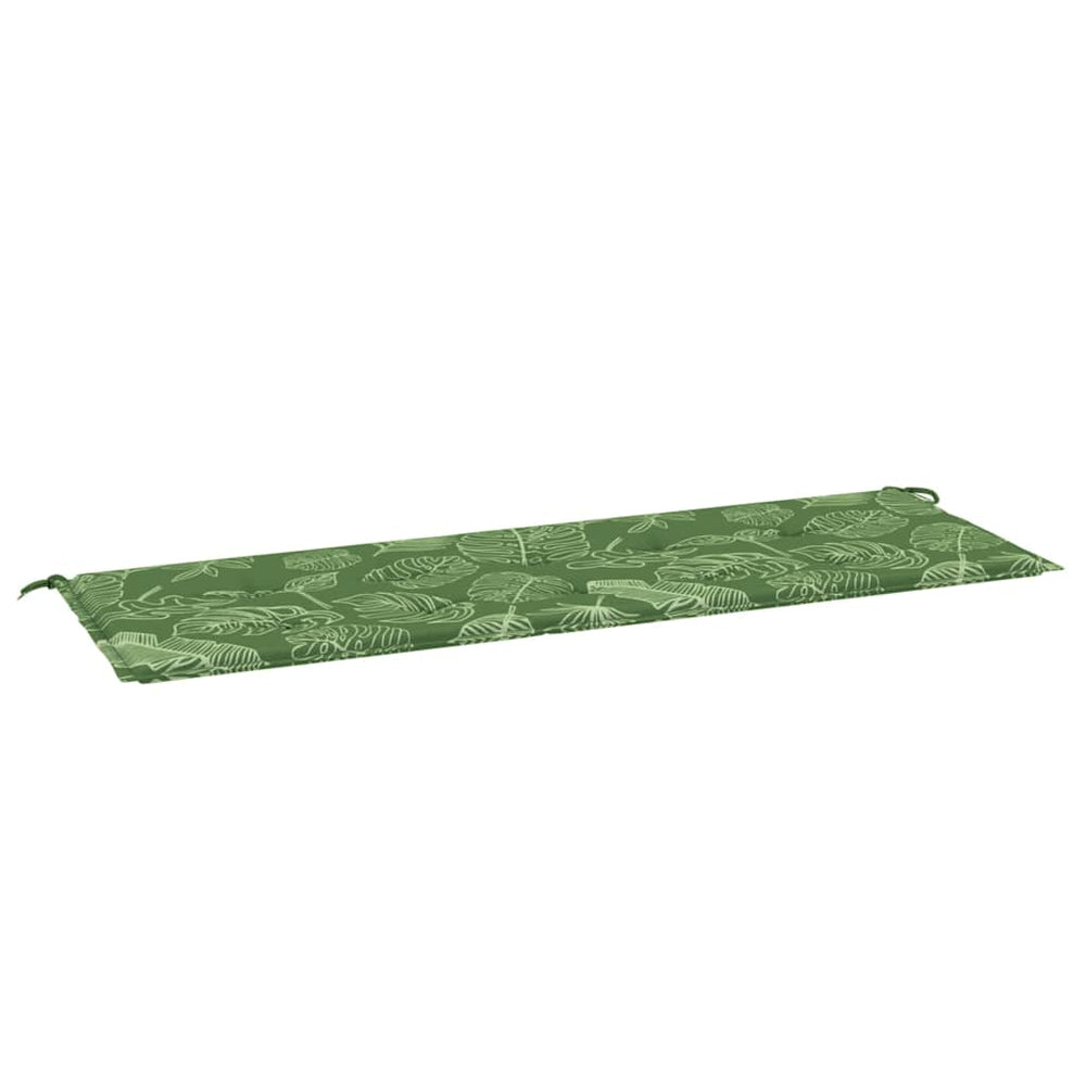 vidaXL Garden Bench Cushion Leaf Pattern 150x50x4 cm Oxford Fabric