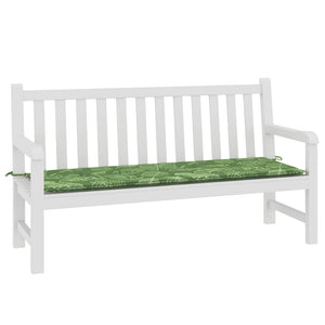 Gartenbank Auflage Blattmuster 150 cm