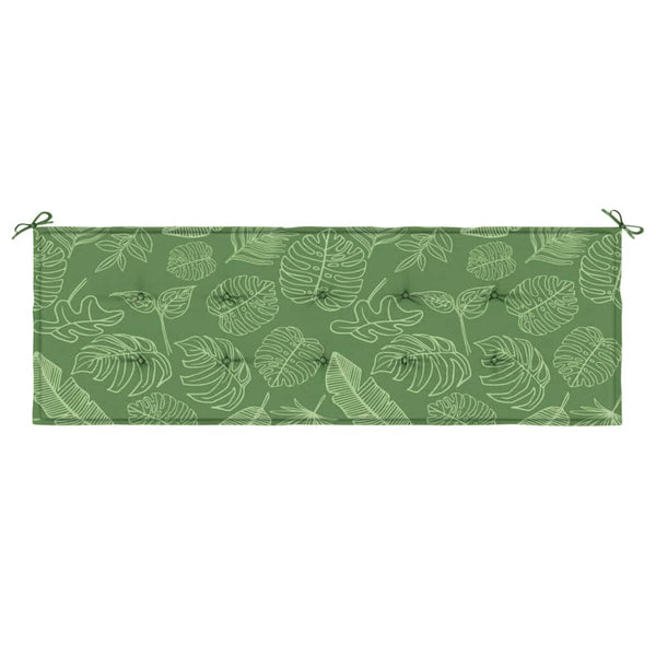 Gartenbank Auflage Blattmuster 150 cm