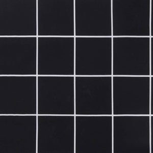 Gartenbank Auflage Schwarz Karomuster 200x50 cm
