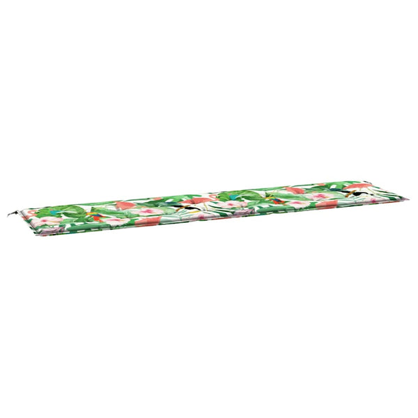 vidaXL Coussin de banc de jardin multicolore 200x50x4 cm Tissu