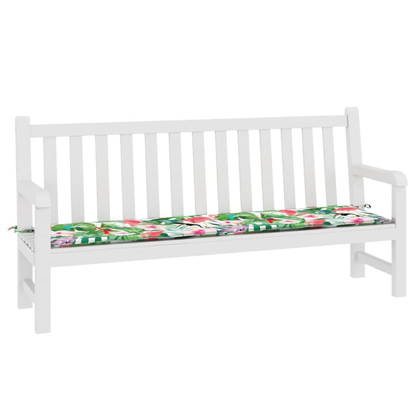 vidaXL Coussin de banc de jardin multicolore 200x50x4 cm Tissu