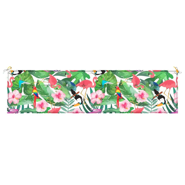 vidaXL Coussin de banc de jardin multicolore 200x50x4 cm Tissu