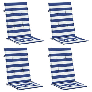 Hochlehner Auflagen 4er Set Blau Weiß