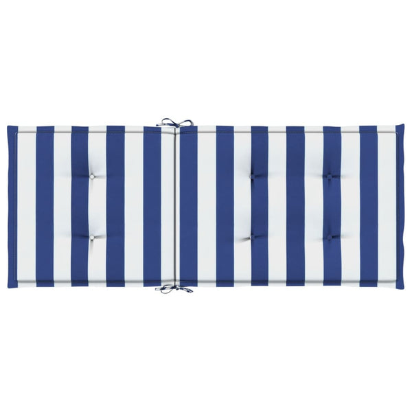 Hochlehner Auflagen 6er Set Blau-Weiß