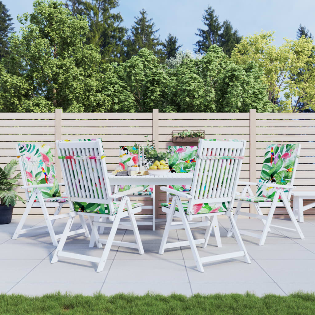 vidaXL Coussins de dossier haut 6 pcs Tissu multicolore