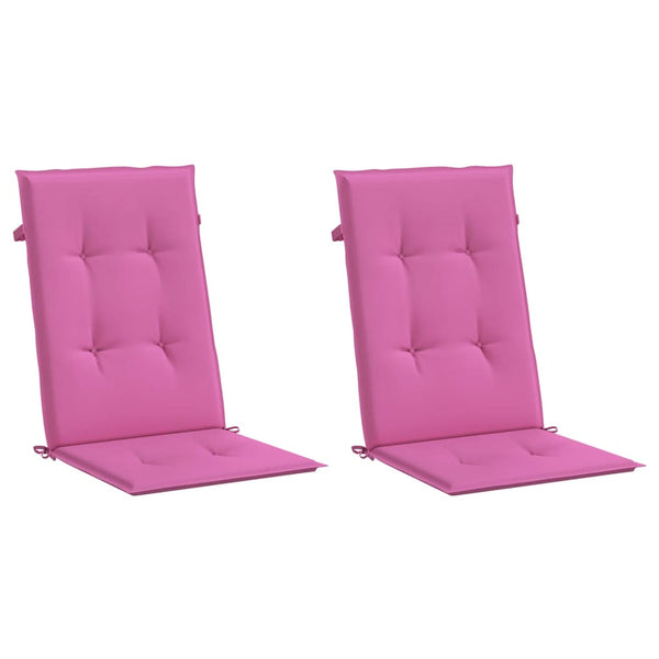 Gartenstuhlauflagen Hochlehner Rosa 2er-Set