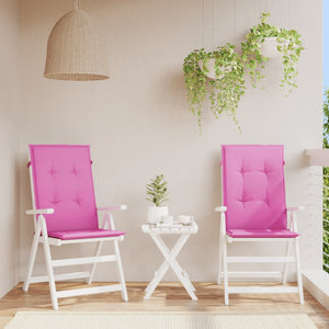 Gartenstuhlauflagen Hochlehner Rosa 2er-Set