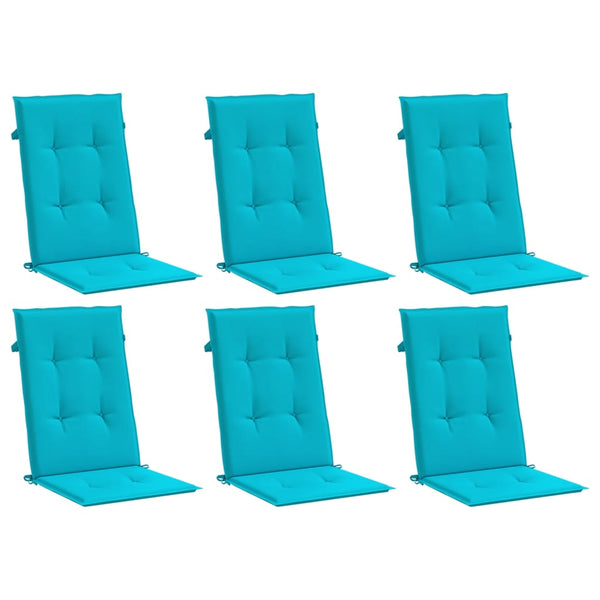 6er Set Hochlehner Auflagen Türkis