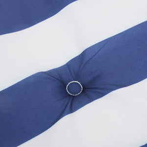 Niedriglehner Auflagen 2er Set Blau Weiß