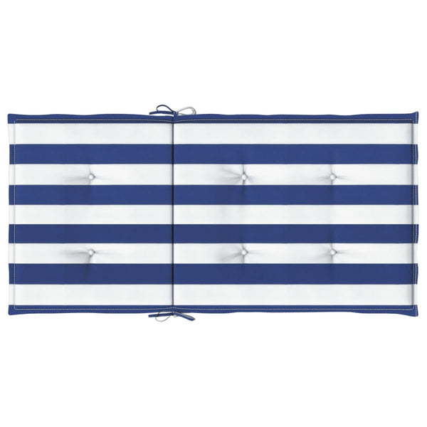 Niedriglehner Auflagen 6er Set Blau/Weiß