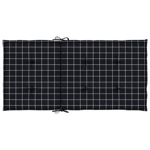 Niedriglehner Auflagen 6er Set Schwarz Karomuster
