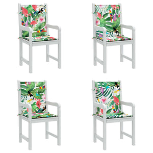 Niedriglehner Auflagen 4er Set Mehrfarbig