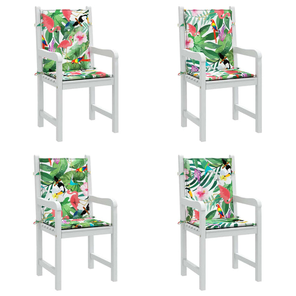 Niedriglehner Auflagen 4er Set Mehrfarbig