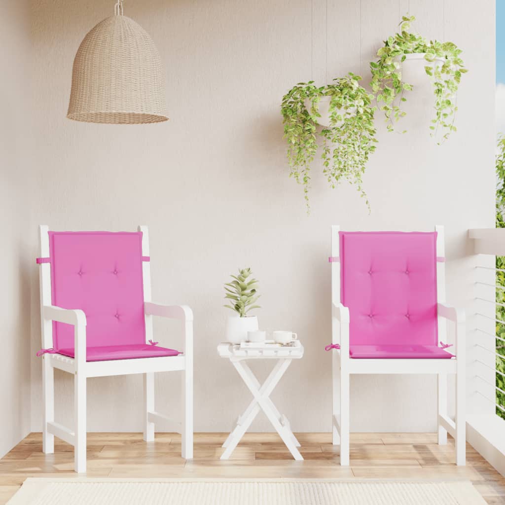 Niedriglehner Auflagen 2er Set Rosa