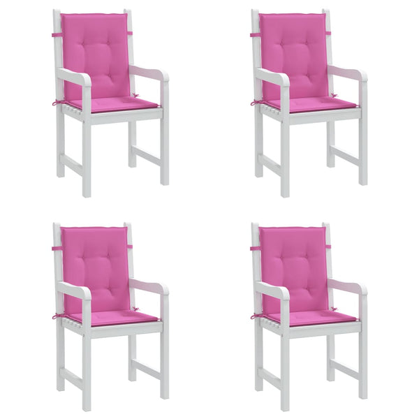 Niedriglehner Auflagen 4er Set Rosa
