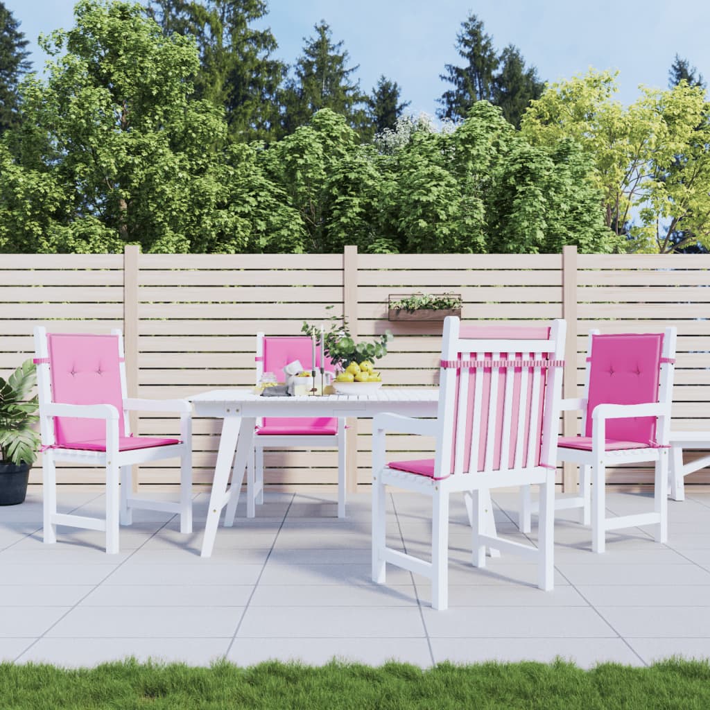 Niedriglehner Auflagen 4er Set Rosa