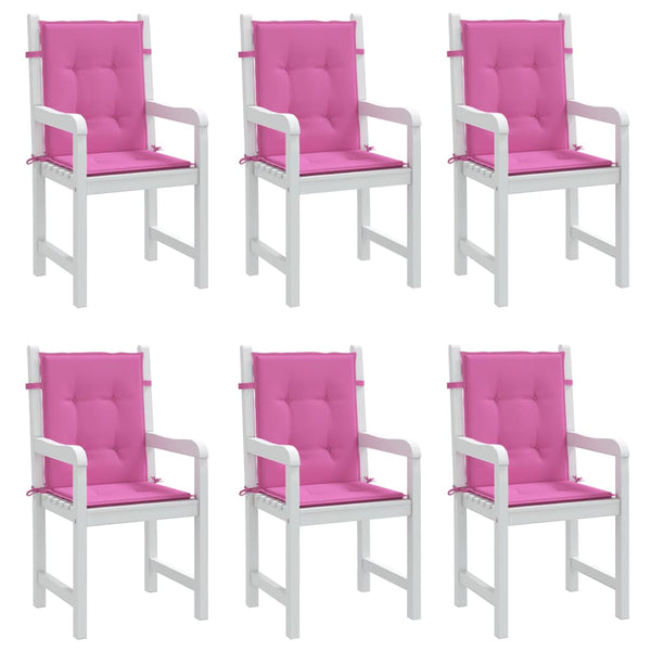 Niedriglehner Auflagen 6er-Set Rosa