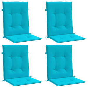 Niedriglehner Auflagen Türkis 4er Set