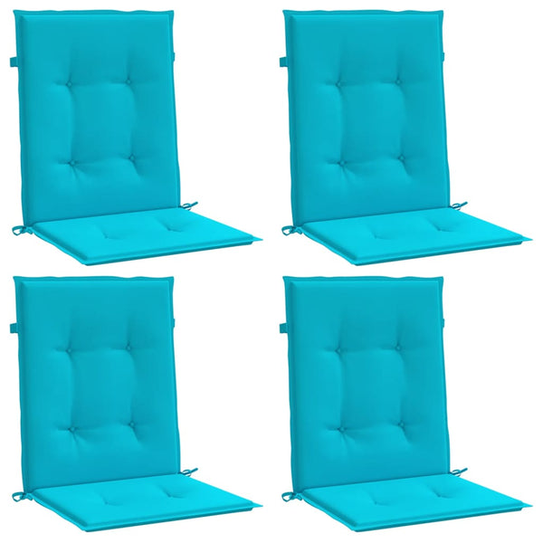 Niedriglehner Auflagen Türkis 4er Set