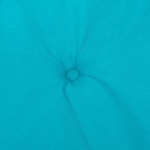 vidaXL Coussins de chaise longue bas 6 pcs Tissu turquoise