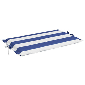 Sonnenliegen Auflage Blau-Weiß Gestreift