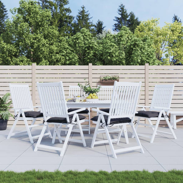 Stuhlkissen 6er Set Anthrazit 40x40 cm