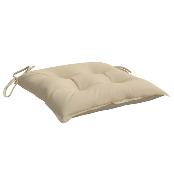 Stuhlkissen 6er Set Beige 40x40 cm