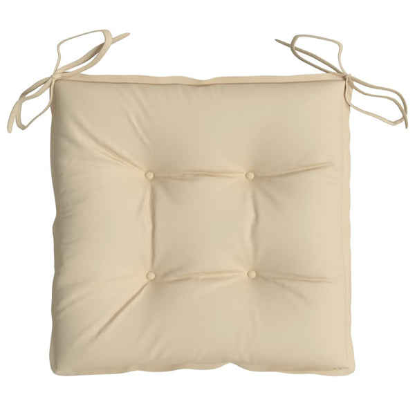 Stuhlkissen 6er Set Beige 40x40 cm