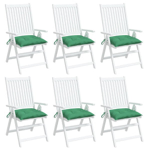 Stuhlkissen Grün 6er Set 40x40 cm