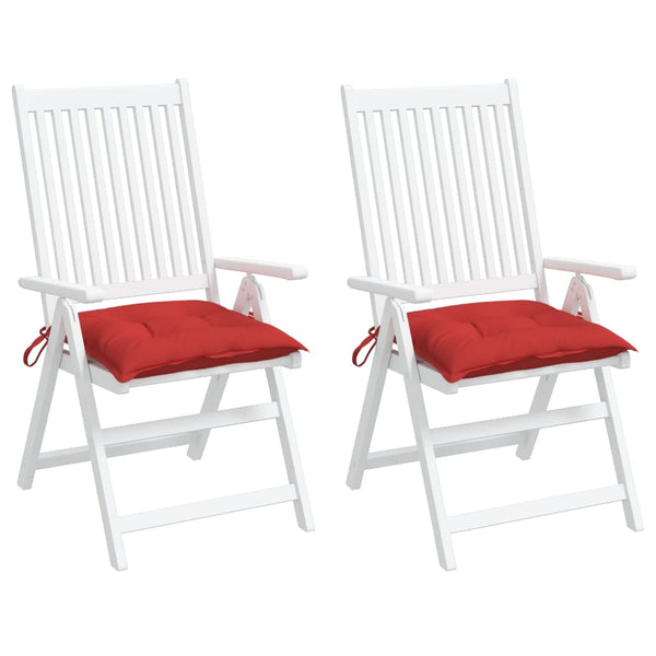 Stuhlkissen Rot 40x40 cm 2er Set