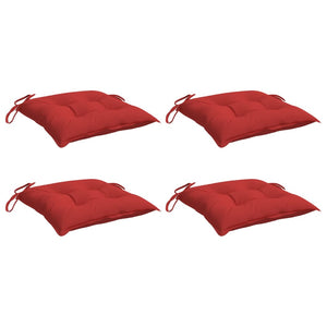 Stuhlkissen 4er Set Rot 40x40 cm