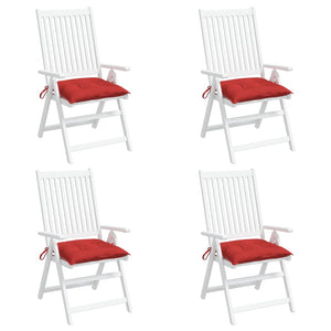 Stuhlkissen 4er Set Rot 40x40 cm