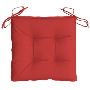 Stuhlkissen 6er Set Rot 40x40 cm