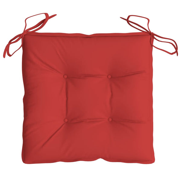 Stuhlkissen 6er Set Rot 40x40 cm