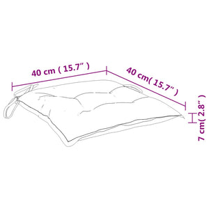 Stuhlkissen 6er Set Rot 40x40 cm