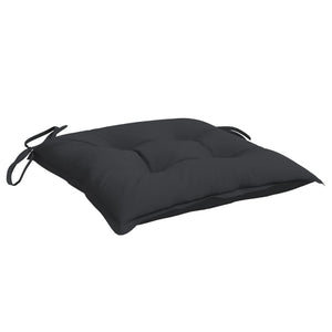 Stuhlkissen 6er Set Schwarz 40x40 cm