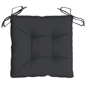 Stuhlkissen 6er Set Schwarz 40x40 cm