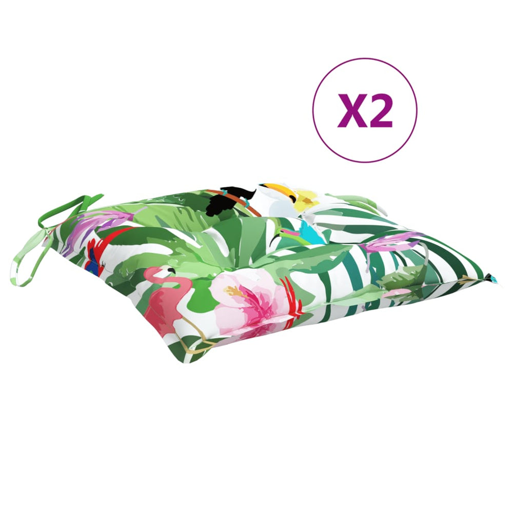 Sitzkissen Mehrfarbig 2er Set 40x40 cm
