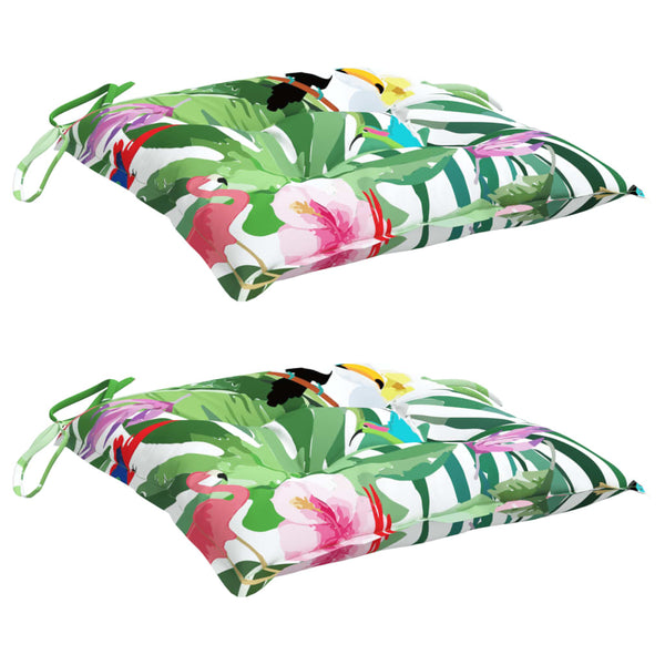 Sitzkissen Mehrfarbig 2er Set 40x40 cm