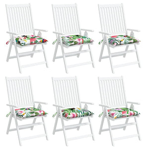 Mehrfarbige Stuhlkissen, 6er-Set, 40x40 cm