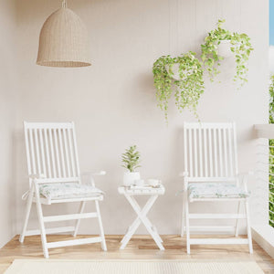 Stuhlkissen 2er Set Blattmuster 40x40 cm