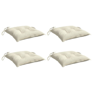 vidaXL Chair Cushions 4 pcs Cream White 50x50x7 cm Oxford Fabric