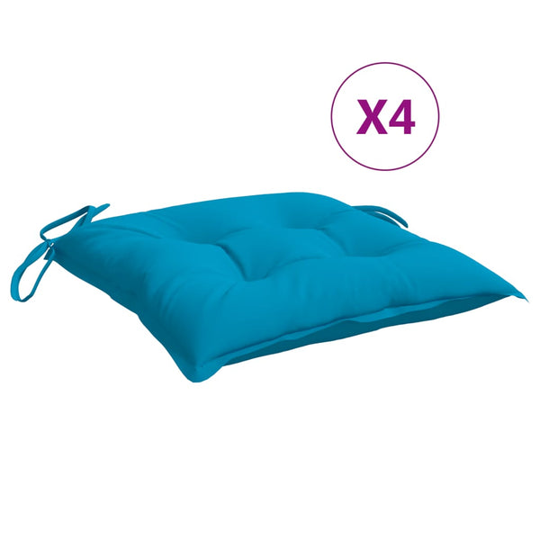 Palettenkissen Hellblau 50x50 cm 4er Set