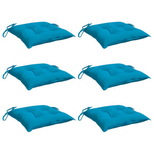 Hellblaue Palettenkissen, 6er Set, 50x50 cm