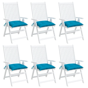 Hellblaue Palettenkissen, 6er Set, 50x50 cm